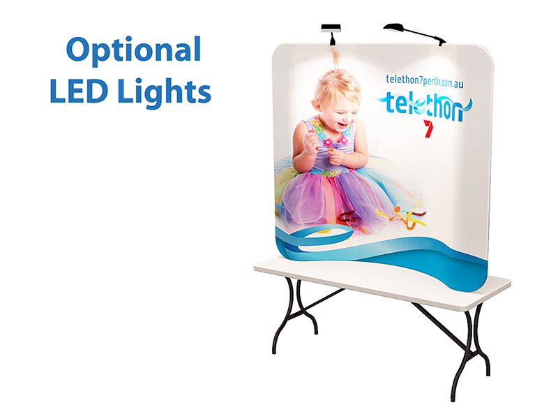 6ft Curve Tension Fabric Display