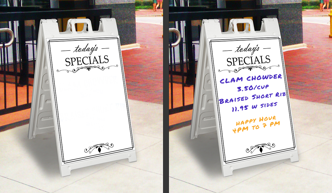 Dry Erase Signicade A Frame 2 New York Banners